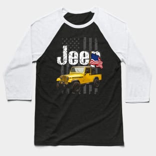 CJ-8 Scrambler Jeepcar JEEP Flag Baseball T-Shirt